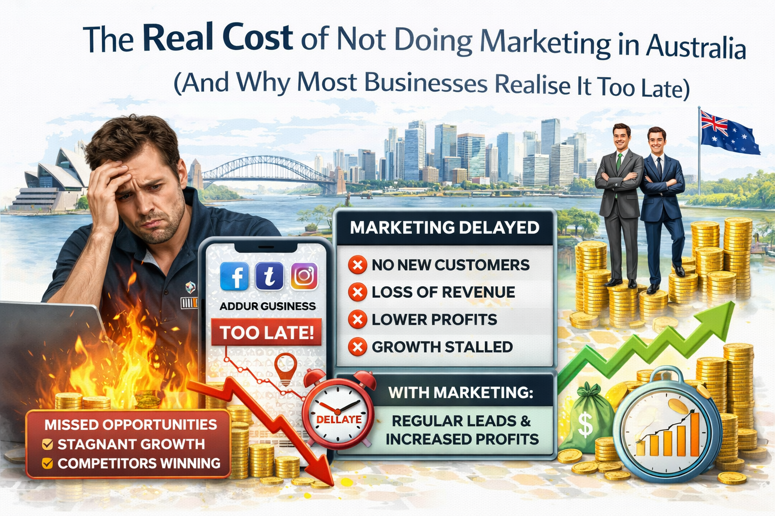 The Real Cost of Not Doing Marketing in Australia (And Why Most Businesses Realise It Too Late)
