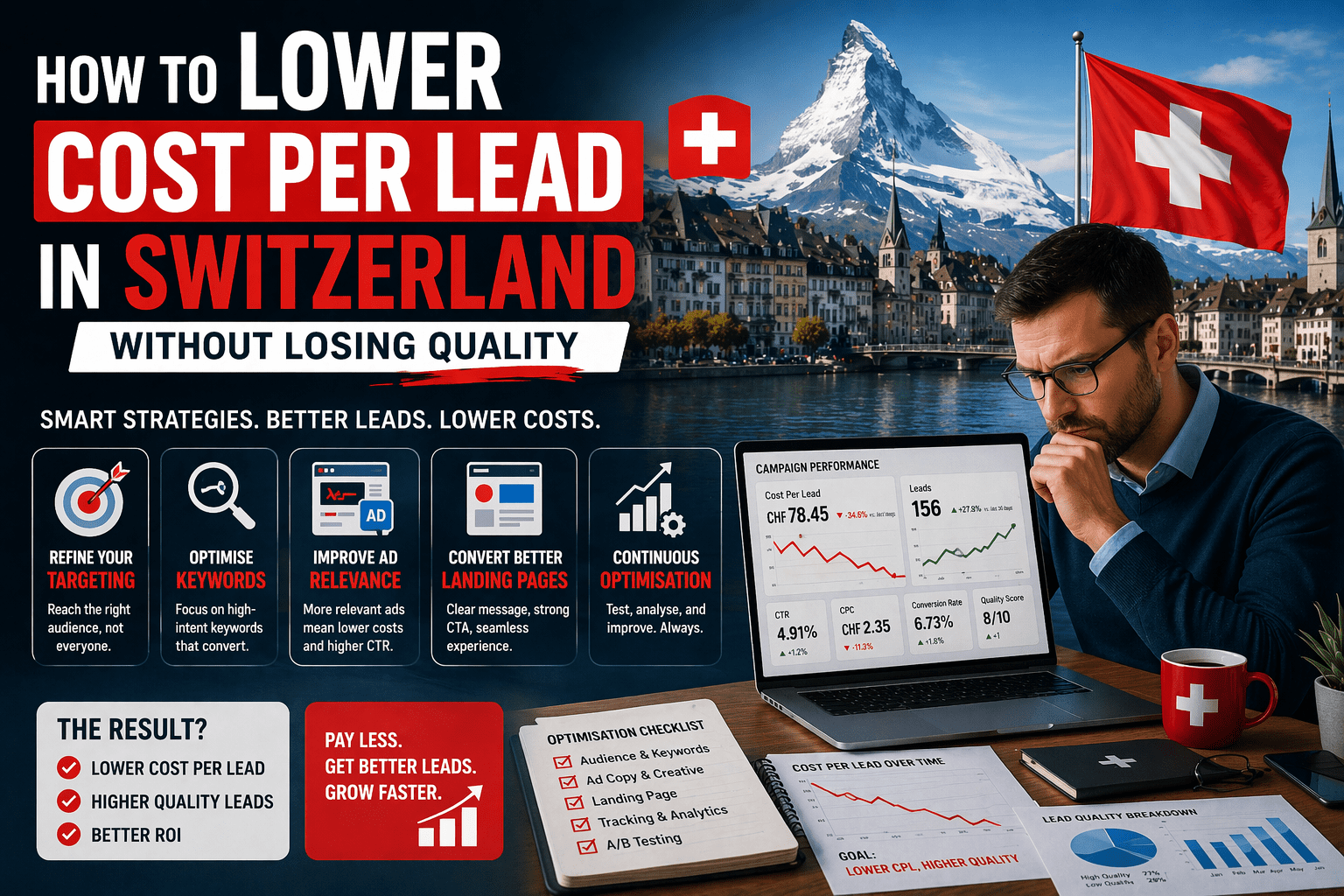 How to Lower Cost Per Lead in Switzerland Without Losing Quality