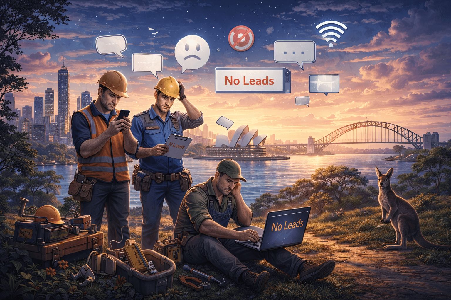 Why Tradies in Australia Struggle to Get Consistent Leads Online